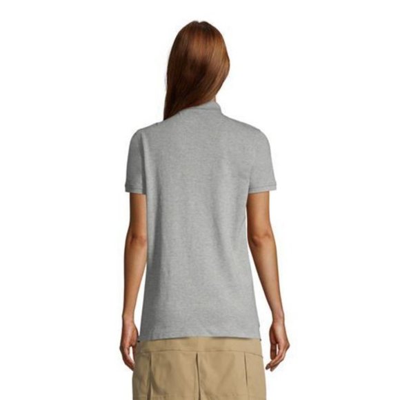 NWT LANDS' END WOMEN'S SHORT SLEEVE‎ MESH POLO SHIRT WHITE PXS & SMALL - Picture 3 of 11